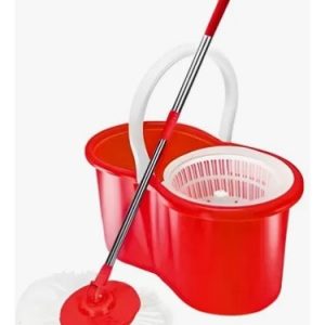 Balde Mopa Trapeador Centrifugado Acero 5lts 2 Mopas Regalo
