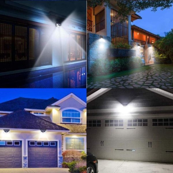Foco Lampara Exterior Farol Solar 100 Led Sensor 5 Unidades