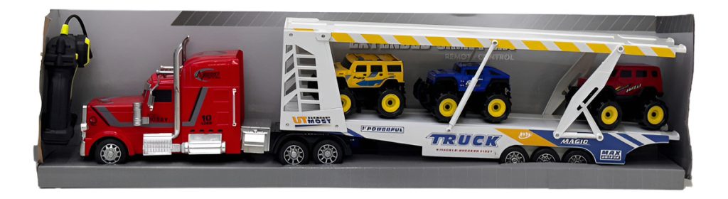 Camion Remolque Autos Infantil C Control Remoto