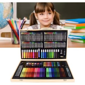 Juego De Arte Madera Estuche Colores 180 Piezas: imagen 3