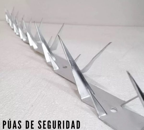Púas De Seguridad Acero Galvanizado 1,25 Mts X5 Unidades - Imagen 2