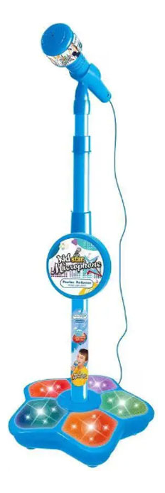 Microfono Karaoke Musical Para Niños Luces Infantil