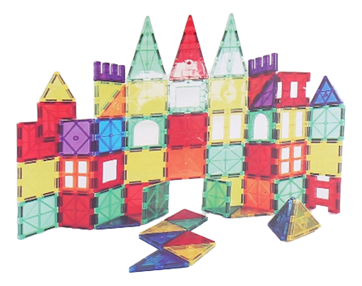 Bloques De Construcción Magnéticos Forma Geométrica 100 Pcs: imagen 2
