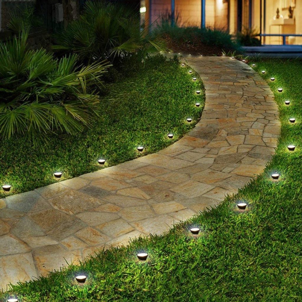 Estaca Solar Panel Jardín, Césped, Patio 10 Unidades
