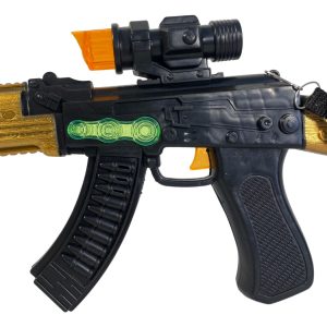 Metralleta Ametralladora Ak47 Con Luz Y Sonido: imagen 5