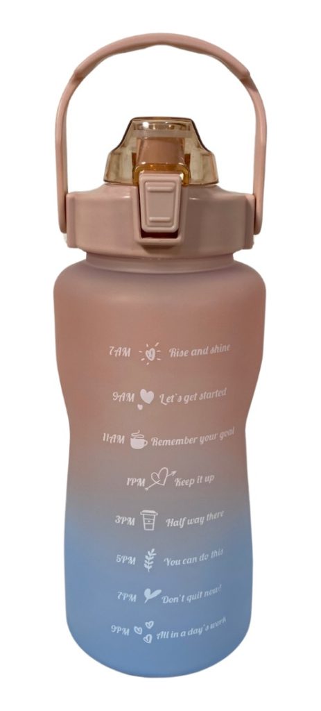Botella De Agua Envase Deportiva 2 Lts Diseño Motivacional
