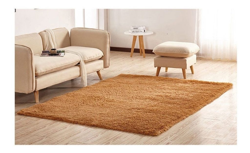 Alfombra Tapete Peluda Rectangular Tipo Shaggy 1.60x1.20 Mts