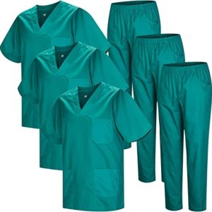Conjunto M&eacute;dico Enfermero Casaca Pantal&oacute;n Verde Gran Calidad