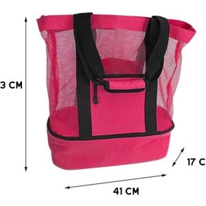 Bolso De Playa Grande Picnic Paseo Con Conservadora Incluida: imagen 13