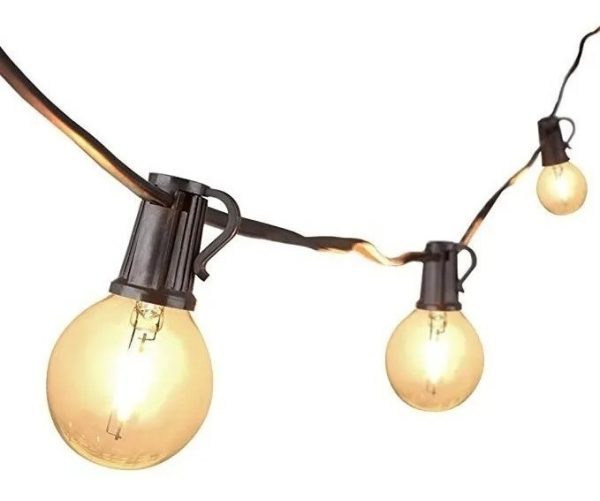 Pack X 2 Guirnaldas Guia Luces Led Vintage 25 + 2 R 7.62m