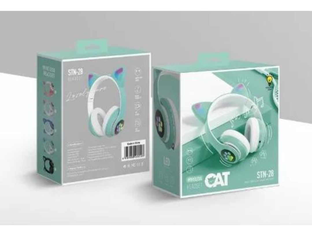 Auriculares Bluetooth Manos Libres Niños Orejas Gatito - Imagen 18