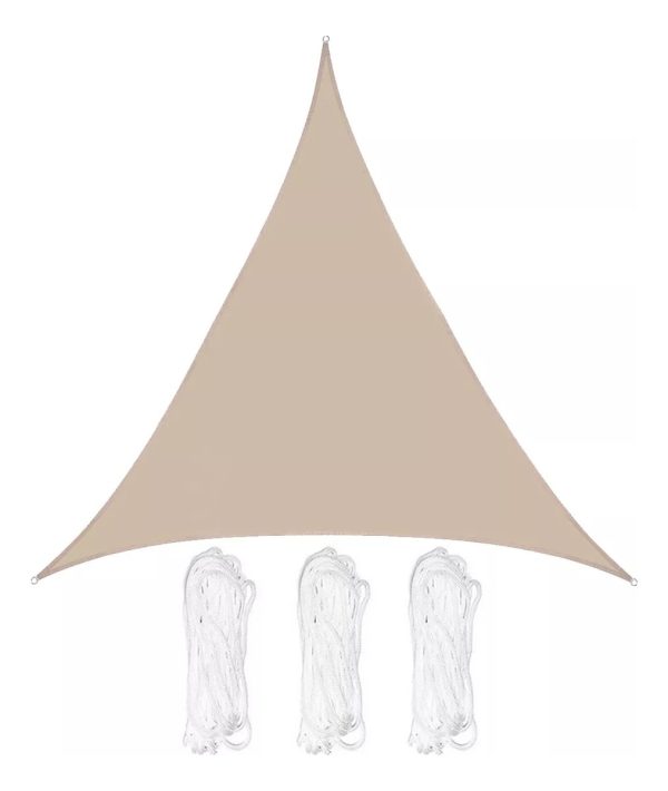 Toldo Vela Lona 3x3x3 Triangular Patio Jardín Exteriores +uv