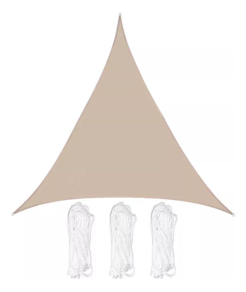 Toldo Vela Lona 3x3x3 Triangular Patio Jardín Exteriores +uv