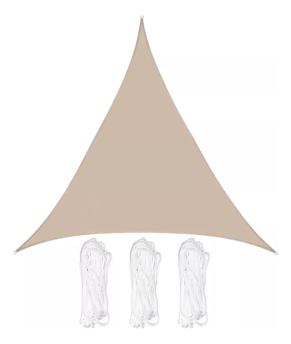 Toldo Vela Lona 3x3x3 Triangular Patio Jardín Exteriores +uv: imagen 1