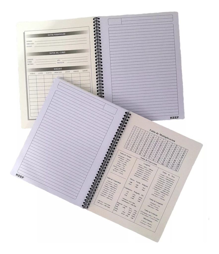Cuadernola 100 Hojas Paquete X 6 Tapa Semi Dura Calidad Keef G34 Cuaderno