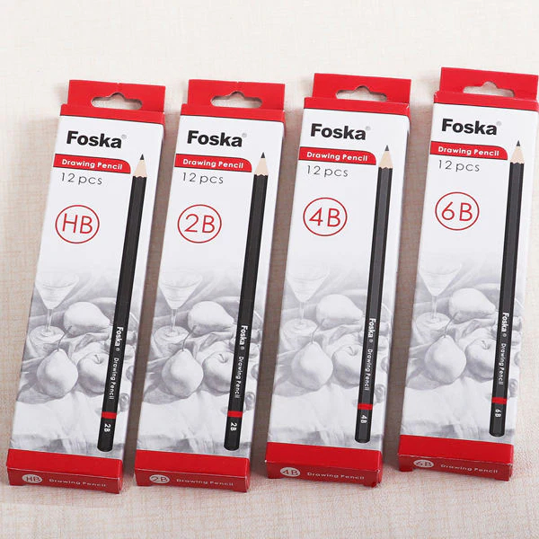 Pack 12 Lápices Para Dibujo Foska 8b
