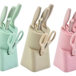 Juego Set Kit De Cuchillos Chef Cocina Acero Inox Con Base: imagen 6