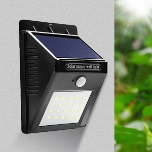 Farol Luz Lampara Led Sensor Solar Batería Exterior Jardín: imagen 2