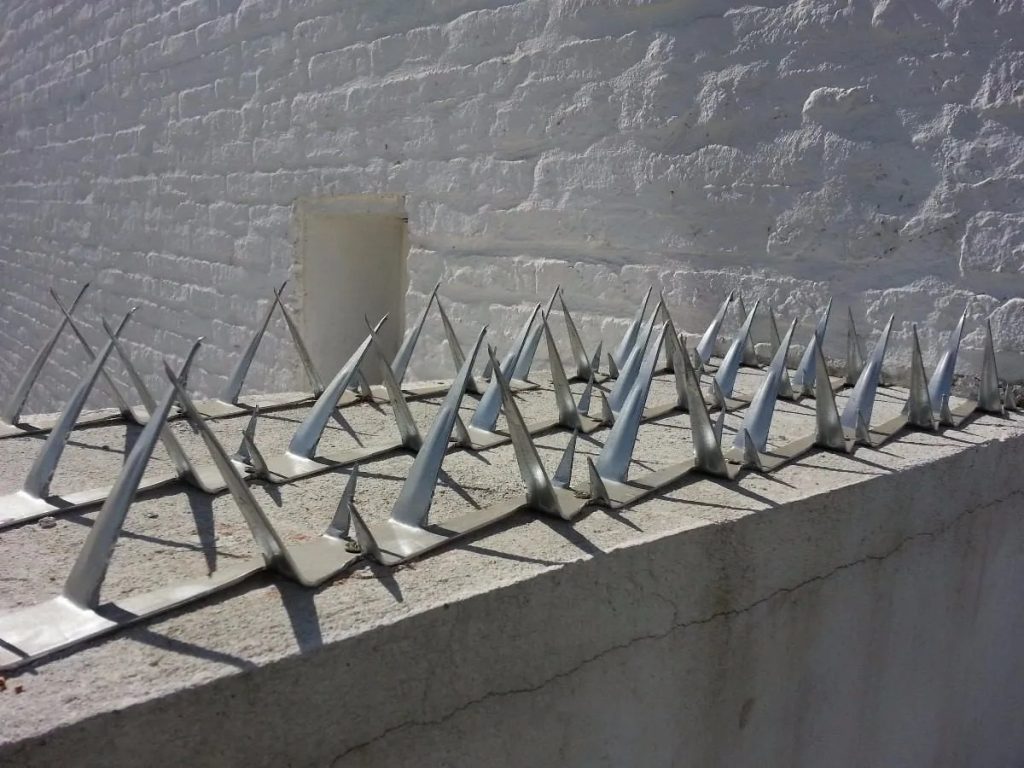 Pinchos Púas De Seguridad Para Muro Acero Galv De 1,25mts