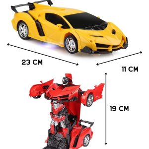Transformer Auto Robot Con Luz Y Sonido A Control Remoto: imagen 4