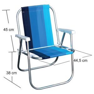 Silla Para Playa Con Varanda Alta Standard Aluminio: imagen 5