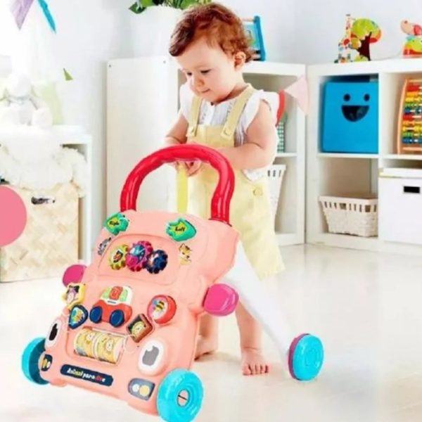 Andador Caminador Multifuncional Primeros Pasos Bebe Niño Rosa