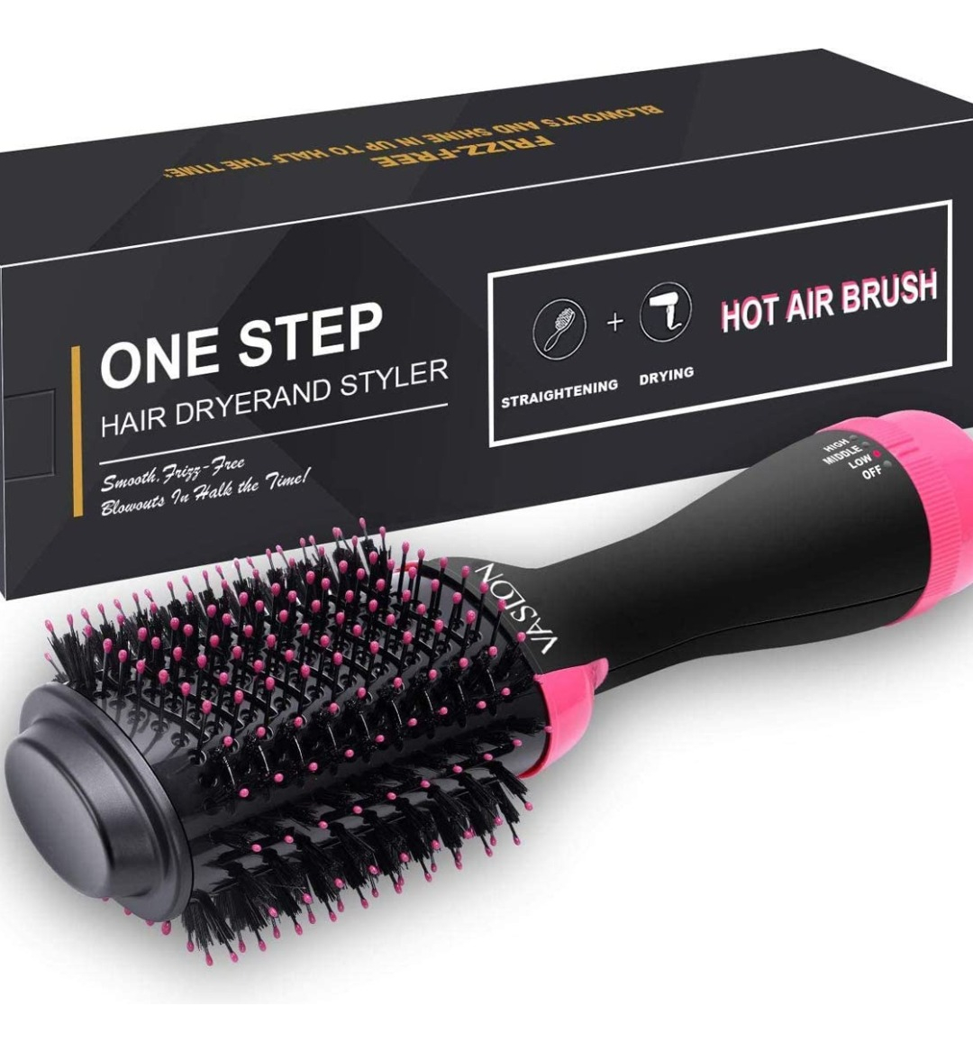 Cepillo Alisador Planchita Secador 3 En 1 Cabello Anti Frizz: imagen 2