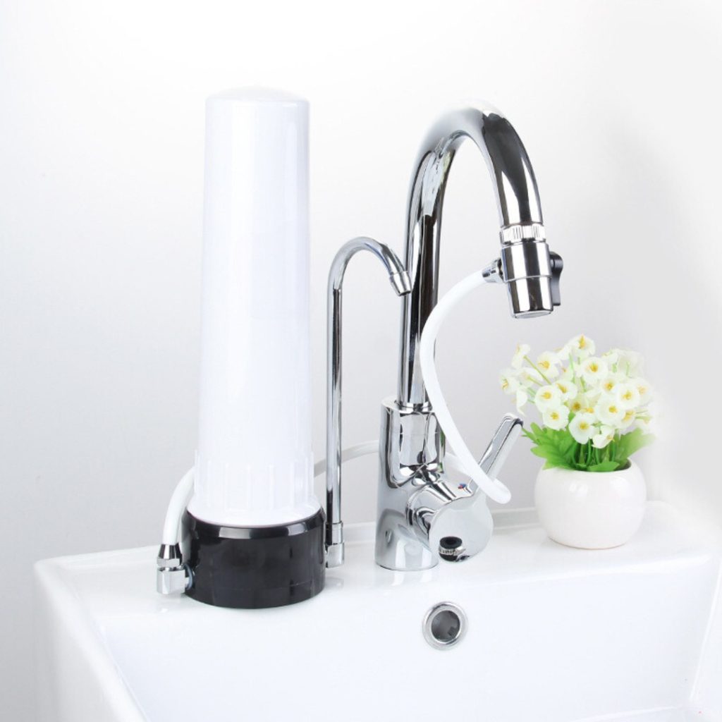 Purificador De Filtro Agua Cerámica Sobre Mesada Completo