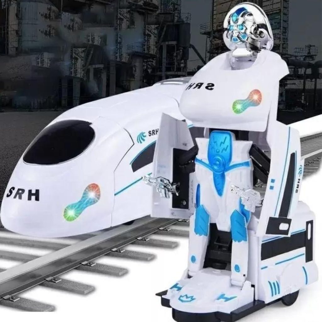 Transformer Robot Super Tren Con Luz Y Sonido