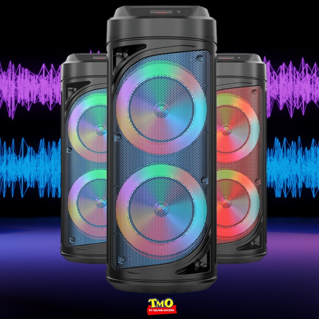 Parlante Portátil Inalámbrico Bluetooth Rgb Micro Control - Imagen 7