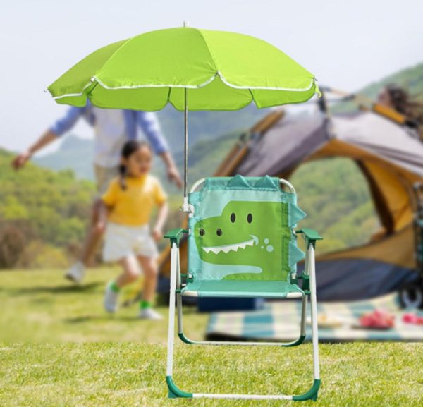 Silla Plegable De Playa Infantil Con Sombrilla Para Niños