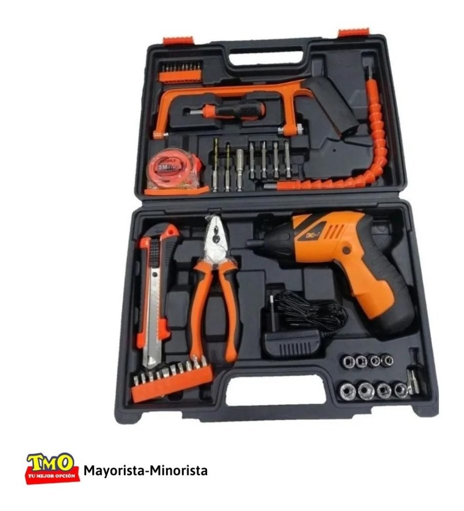 Set Taladro Atornillador + Juego Puntas Y Accesorios