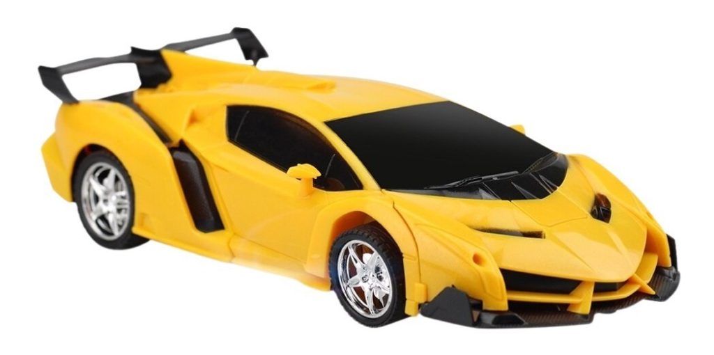 Transformer Auto Robot Con Luz Y Sonido A Control Remoto