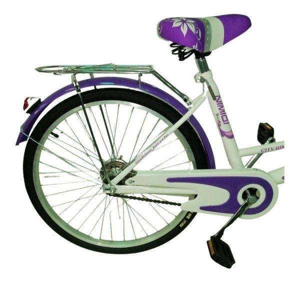 Bicicleta Bici Paseo Dama Rodado 24 Con Canasto Armada