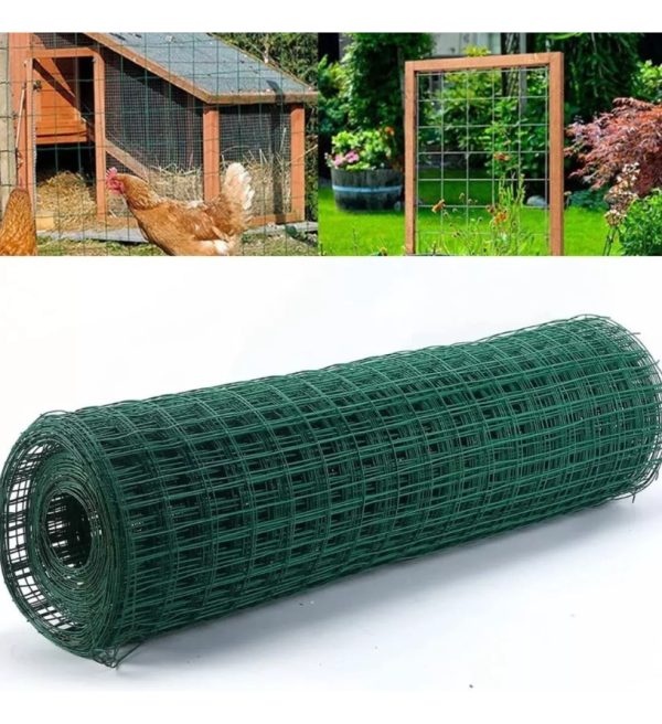 Tejido Malla Cerco Alambre Forrado Rollo 30 Mts X 1,50 Mts - Imagen 3