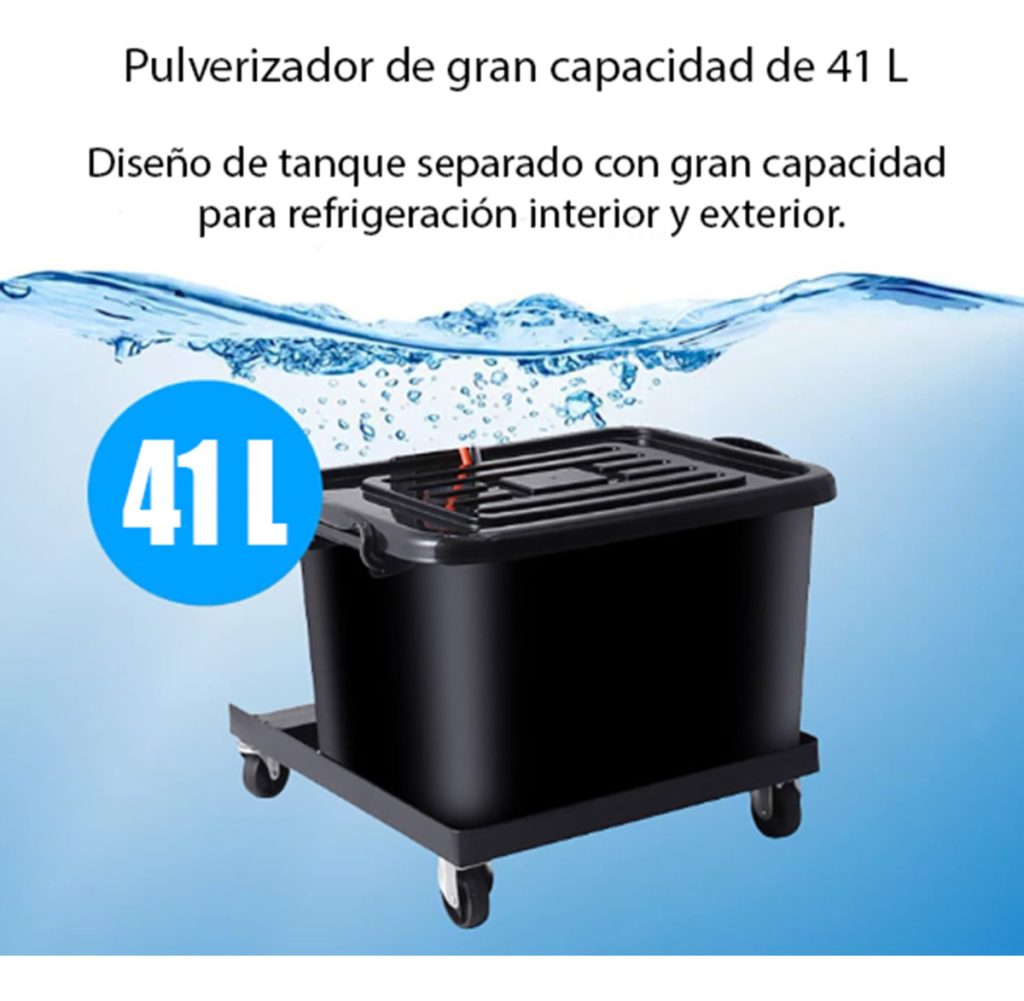 Ventilador Industrial Atomizador Ventilador, Agua Bruma 41lt