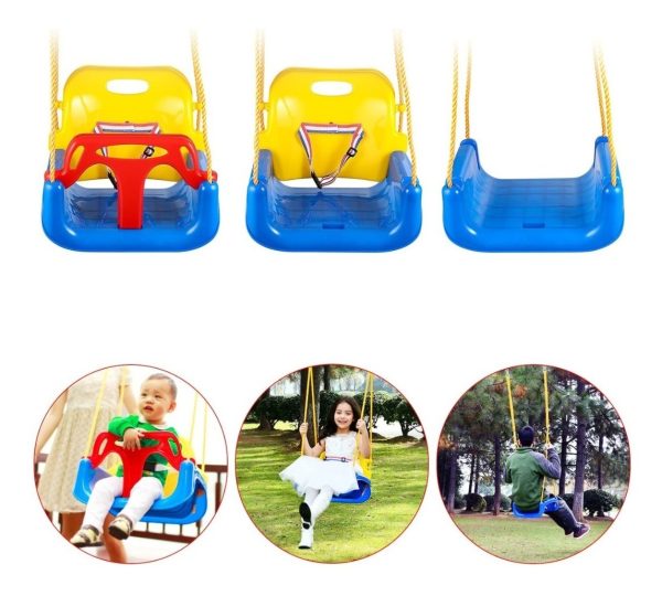 Hamaca Infantil De Plástico Para Niños Con Cuerda Ajustable