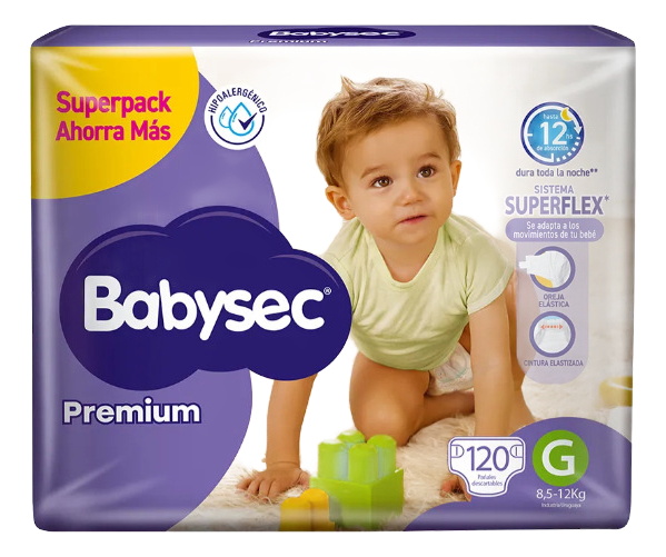 Babysec Premium 120 Unidades (g)