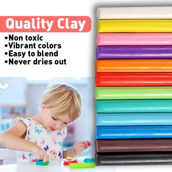 Plastilina 12 Colores Masa Para Moldear Foska