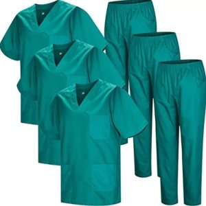 Conjunto Médico Enfermero Dama Casaca Pantalón Verde Calidad