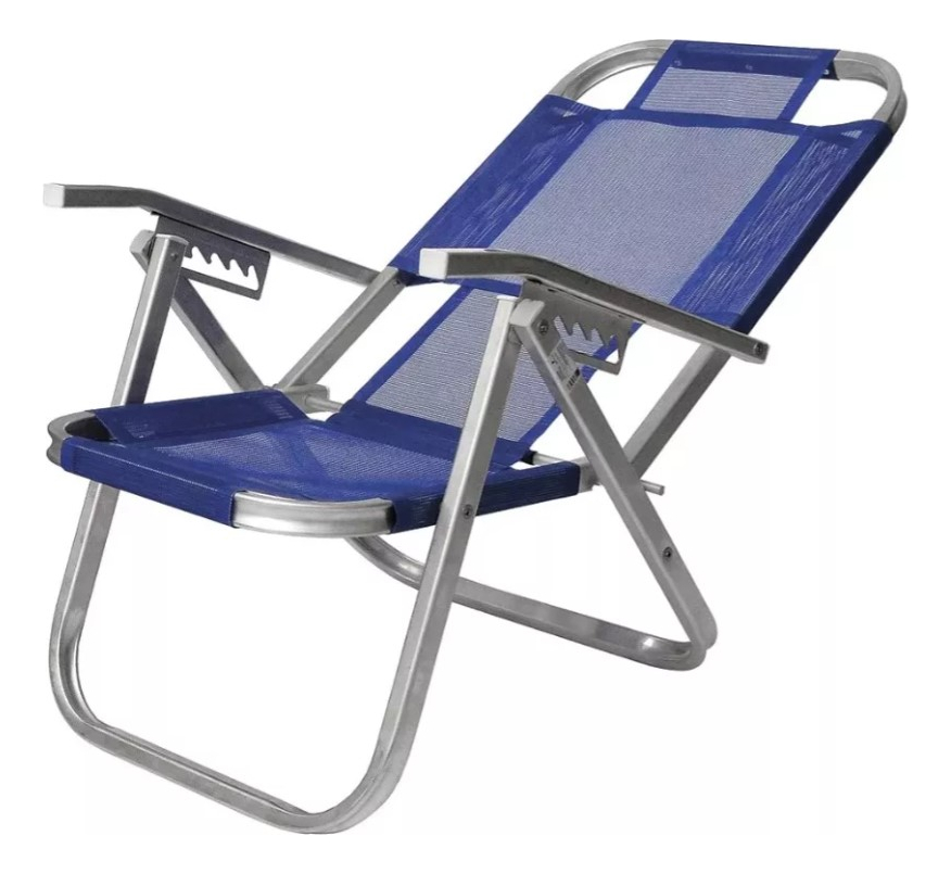 Silla De Playa Reclinable Ipanema Calidad De Aluminio X2 Uni - Imagen 3