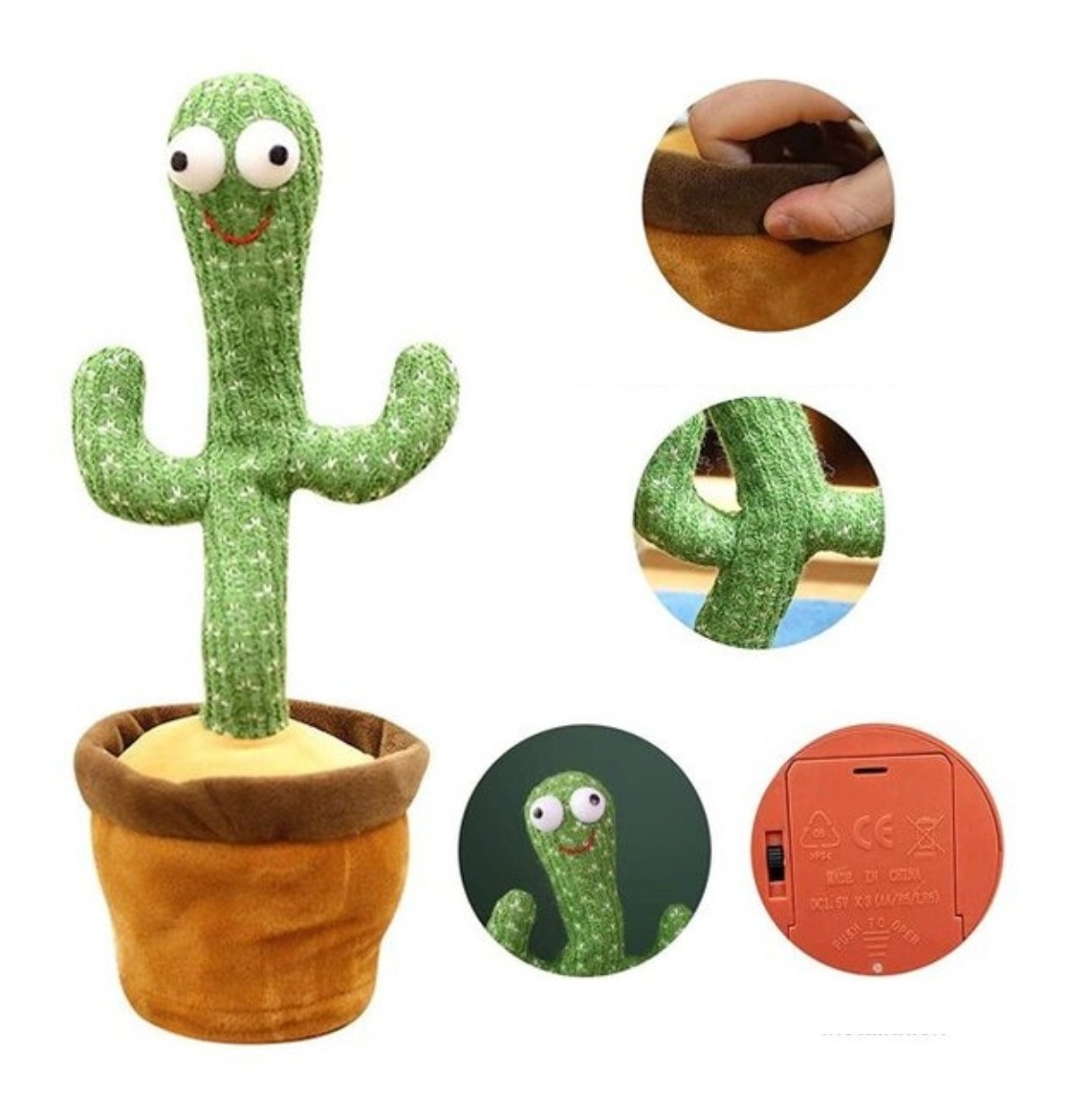 Cactus Bailarin Con Música Canciones Repite Voces Luces: imagen 4