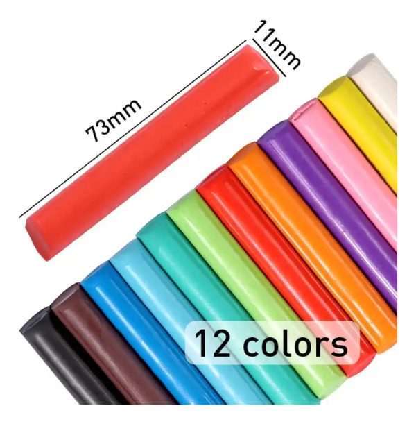 Plastilina 12 Colores Masa Para Moldear Foska