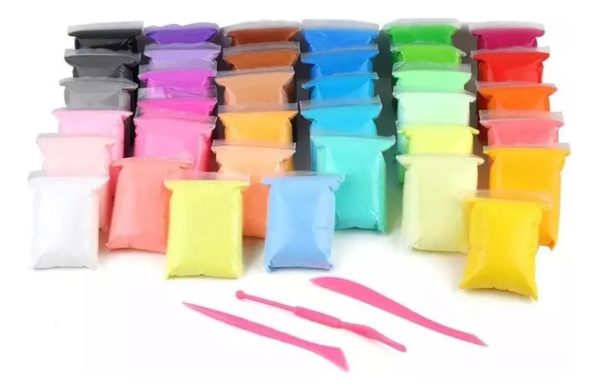 Clayclown Masa Para Moldear Arcilla Ultraligera Multicolor 36 Piezas Cuchillo