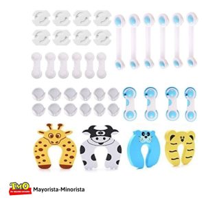 Kit De Seguridad Para Bebés Enchufes Puertas Bordes Cajones: imagen 2