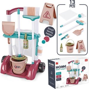 Juego Set Carrito De Limpieza Completo Para Niños Calidad: imagen 4