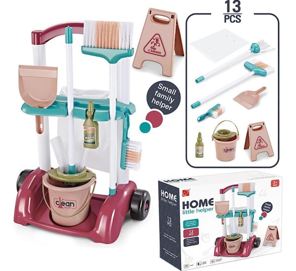 Juego Set Carrito De Limpieza Completo Para Niños Calidad
