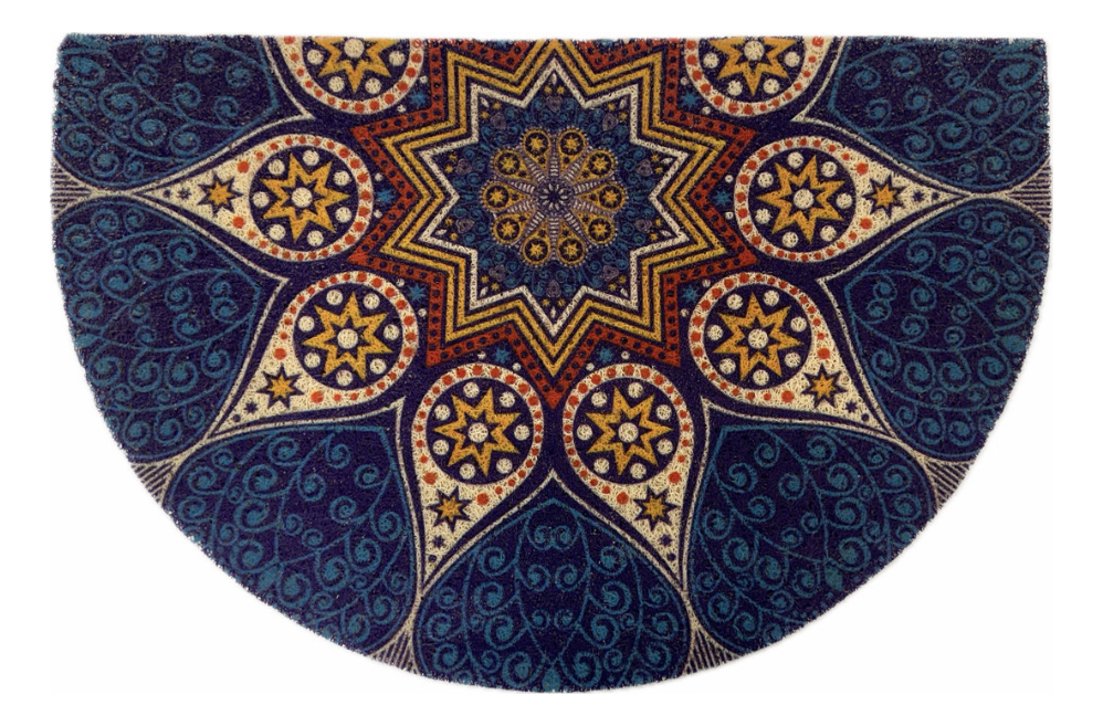 Alfombra Felpudo De Entrada Diseño Tipo Mandala