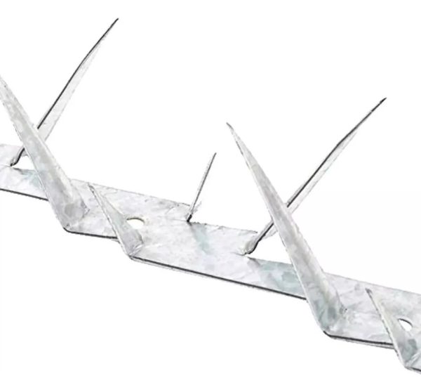 Púas De Seguridad Acero Galvanizado 1,25 Mts X5 Unidades