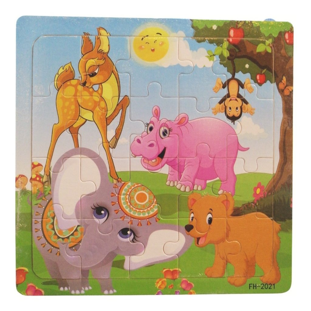 Puzzle De Madera Para Bebé Rompecabezas Animales 20 Piezas